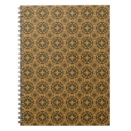Cuaderno Shades of Brown Tiled Pattern Notebook
