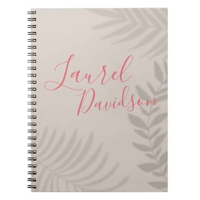 Cuaderno Shadow Palm Tan (Frente)