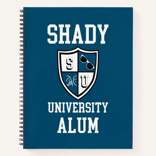 Cuaderno Shady University Alum grado personalizado océano a (Anverso)