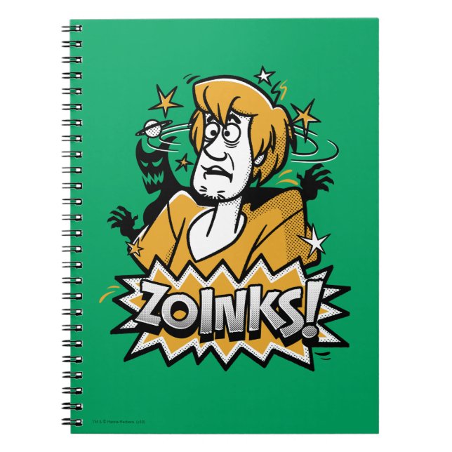 Cuaderno Shaggy "¡Zoinks!" Gráfico de semitono (Frente)