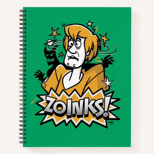 Cuaderno Shaggy "¡Zoinks!" Gráfico de semitono (Anverso)