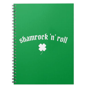 Cuaderno Shamrock and roll Día de San Patricio
