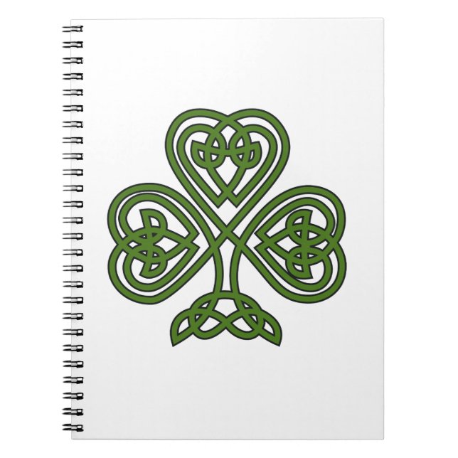 Cuaderno Shamrock celta - Día de St Patricks (Frente)
