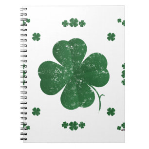 Cuaderno Shamrock - estilo vintage