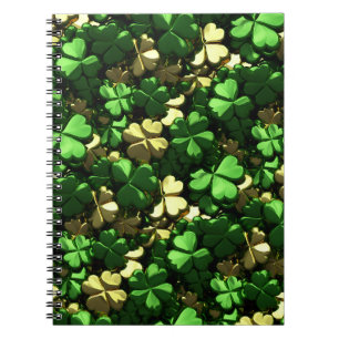 Cuaderno Shamrock verde dorado