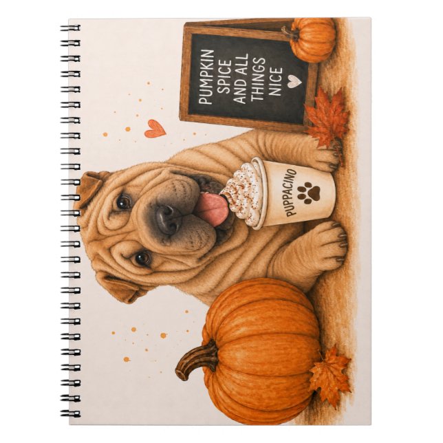Cuaderno Shar Pei Especias de Calabaza (Frente)