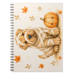 Cuaderno Shar Pei Momia Halloween