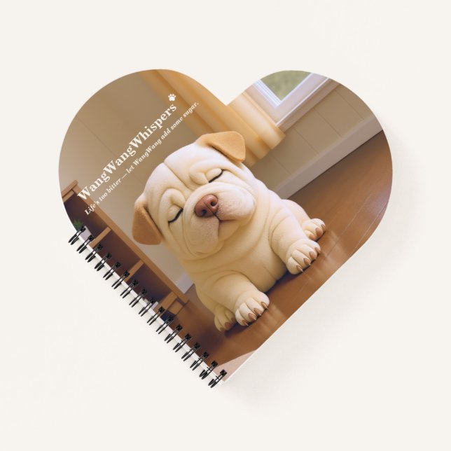 Cuaderno Shar Pei Puppy - Soft Serenity by WangWang (Anverso)