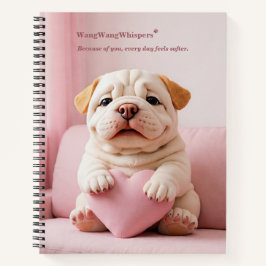 Cuaderno Shar Pei Puppy – Sweet Embrace by WangWang