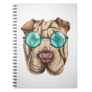 Cuaderno Sharpei En Gafas De Sol