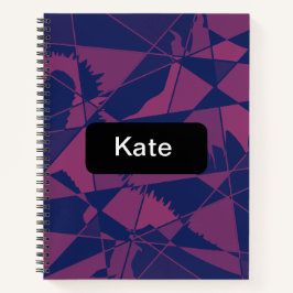Cuaderno Shattered Blue Red 