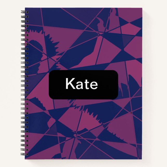 Cuaderno Shattered Blue Red  (Anverso)