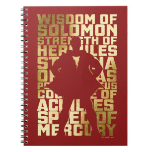 Cuaderno ¡SHAZAM! Capacidades Gráfico de la tipografía de