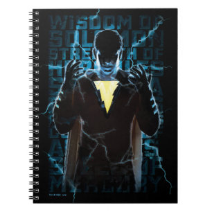 Cuaderno ¡SHAZAM! Shazam & Abilities Lightning Typography