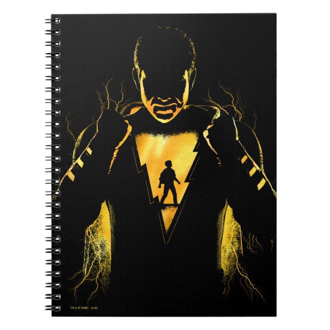 Cuaderno ¡SHAZAM! | Shazam y Billy Lightning Silhouette (Frente)