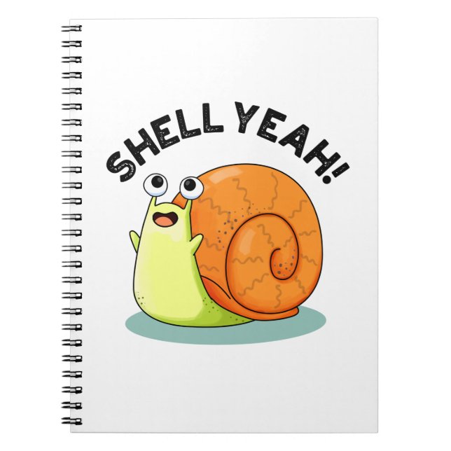 Cuaderno Shell Yeah Cute Snail Pun (Frente)