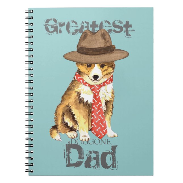 Cuaderno Sheltie Dad (Frente)