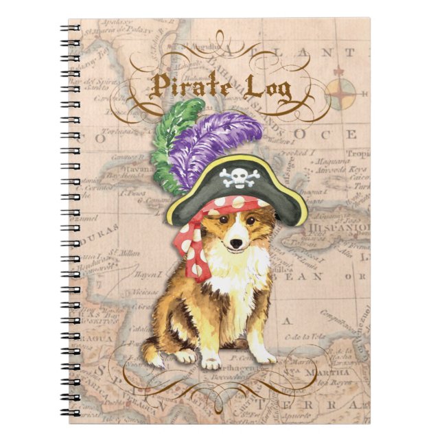 Cuaderno Sheltie Pirate (Frente)