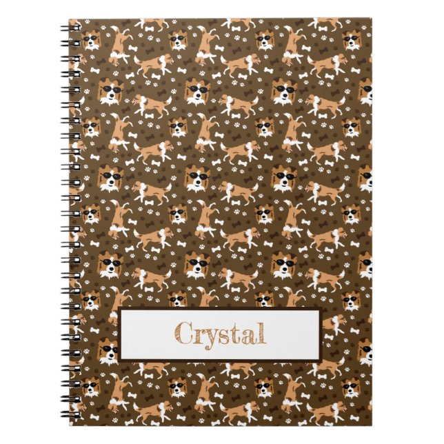Cuaderno Shelties Shetland Sheepdog Pattern Bloc de notas m (Frente)