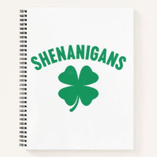 Cuaderno Shenanigans Shamrock St. Patrick's Day Retro