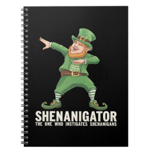 Cuaderno Shenanigator Dabbing Duende Día de San Patricio