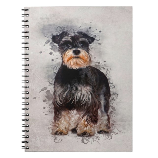 Cuaderno Sherpa Fleece |Schnauzer Comfy Cosy Fleece (Frente)
