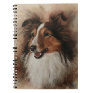 Cuaderno Shetland Sheepdog Sheltie sonriendo