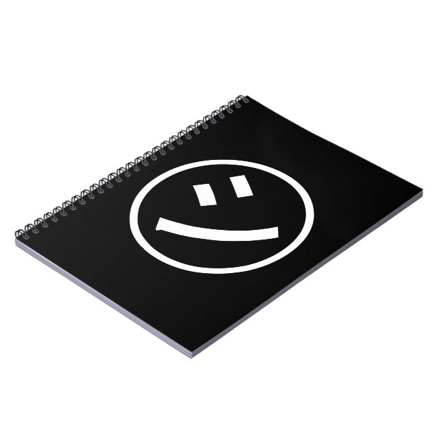 Cuaderno ㋛ Shi Kana Katakana Emoji sonriente / Emoticon (Lado Izquierdo)