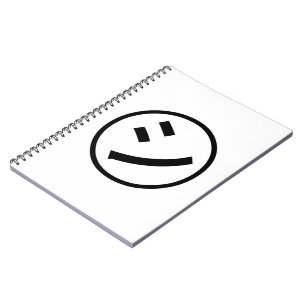 Cuaderno ㋛ Shi Kana Katakana Emoji sonriente / Emoticon