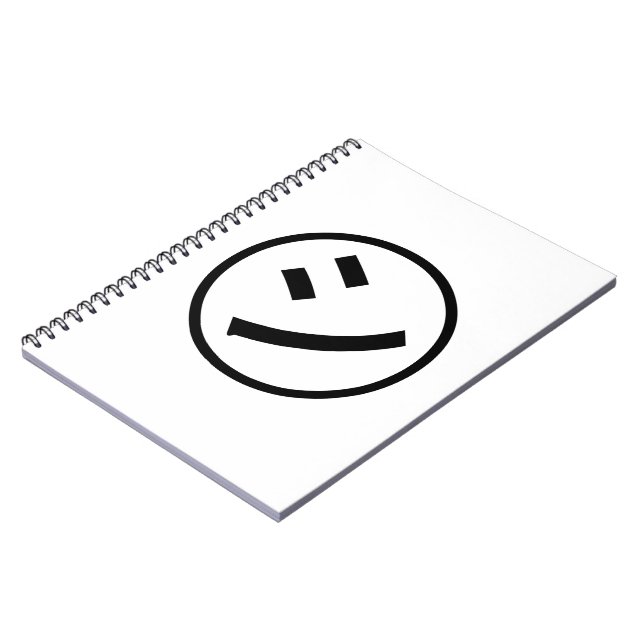 Cuaderno ㋛ Shi Kana Katakana Emoji sonriente / Emoticon (Lado Izquierdo)