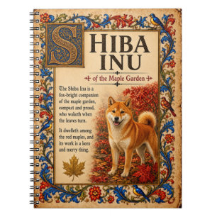 Cuaderno Shiba Inu, Arte de Bestiario Medieval