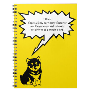 Cuaderno Shiba Inu Chino Dog Year 2018 Speech Bubble N