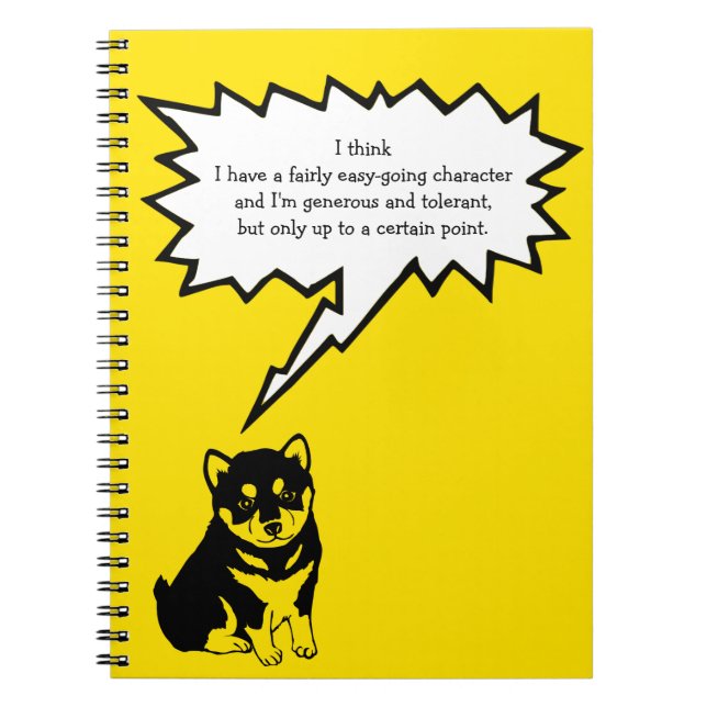 Cuaderno Shiba Inu Chino Dog Year 2018 Speech Bubble N (Frente)