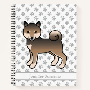 Cuaderno Shiba Inu Sésamo Perro De Dibujos Animados Lindo &