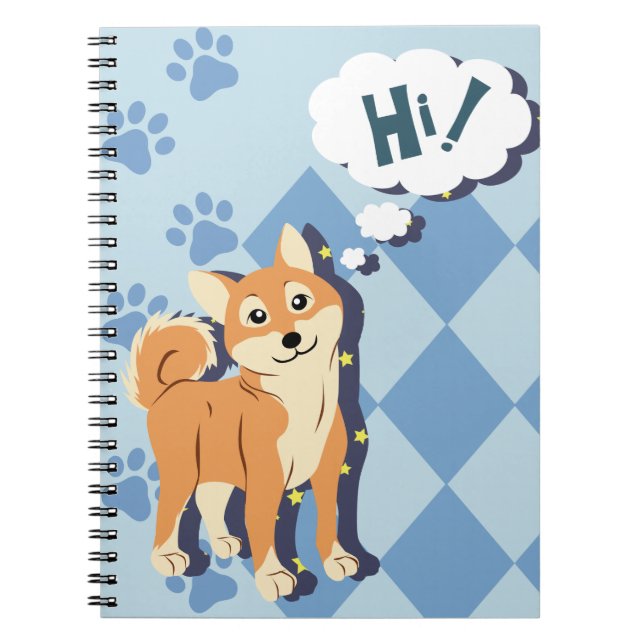 Cuaderno Shiba pensativo Inu (Frente)