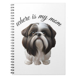 Cuaderno Shih Tzu - ¿Dónde Está Mi Mamá?