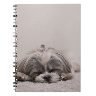 Cuaderno Shih tzu durmiendo perro