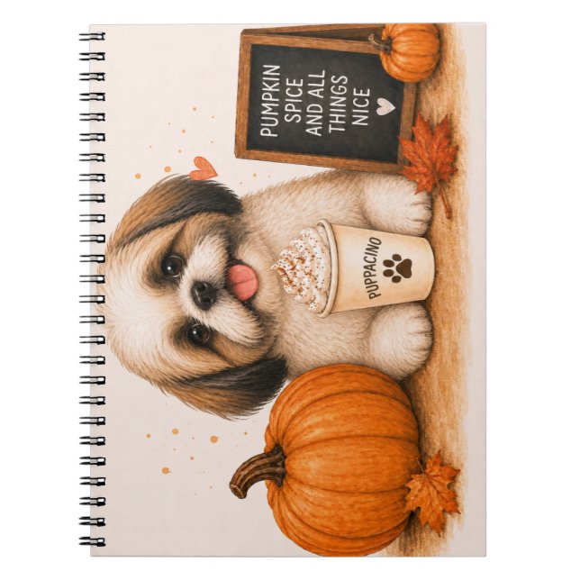 Cuaderno Shih Tzu Especias de Calabaza (Frente)