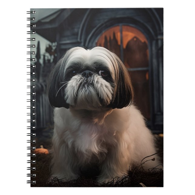 Cuaderno Shih Tzu Halloween Espeluznante (Frente)