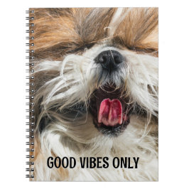 Cuaderno Shih tzu lengua graciosa de los videos texto perso