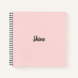 Cuaderno Shine Pink Modern Minimalist Design