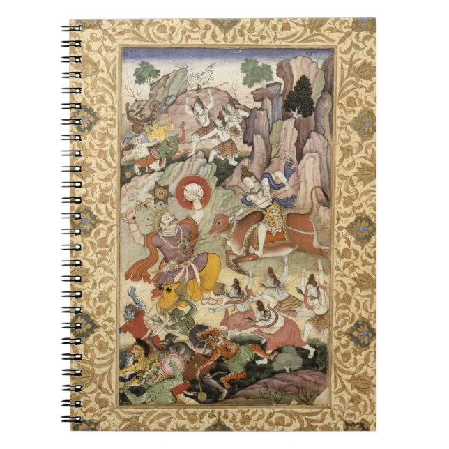 Cuaderno Shiva que mata al demonio Andhaka, c.1585-90 (Frente)