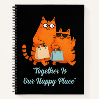 Cuaderno Shopping Day Cat Love Spiral Notebook