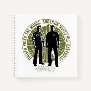 Cuaderno "Shotgun" del supernatural Winchester Brothers