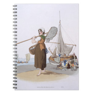 Cuaderno Shrimper femenino, del "traje de Gran Bretaña",