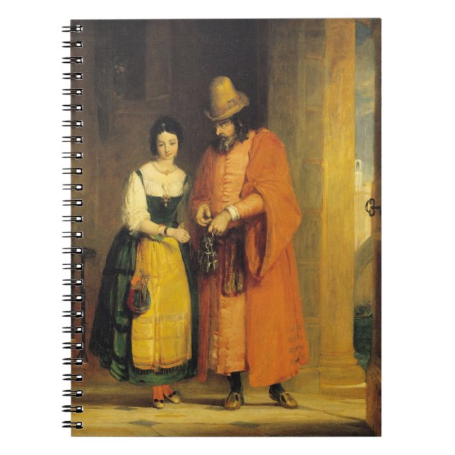 Cuaderno Shylock y Jessica "del comerciante de Venecia", (Frente)