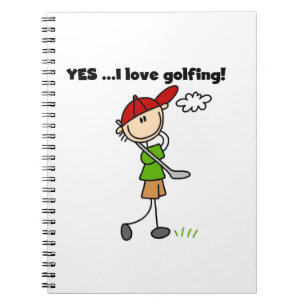 Cuaderno Sí, amo jugar golf