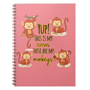Cuaderno ¡Sí! Este es mi circo, estos son mis cuatro monos