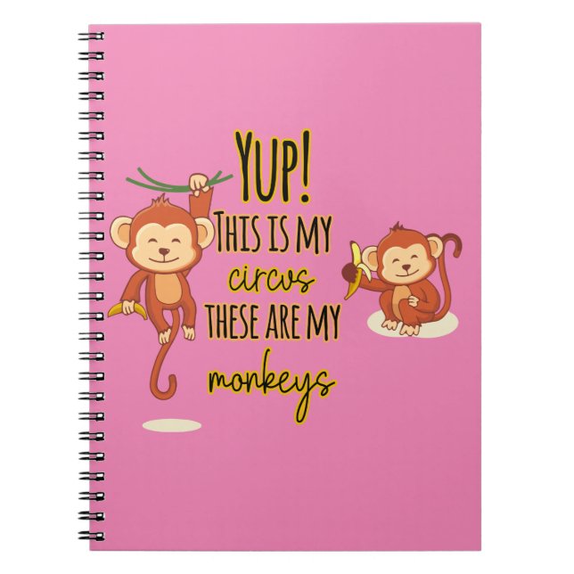 Cuaderno ¡Sí! Este es Mi Circo Estos Son Mis Dos Monos (Frente)
