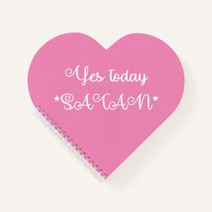 Cuaderno Sí, Hoy Satan Heart Shaped Notebook